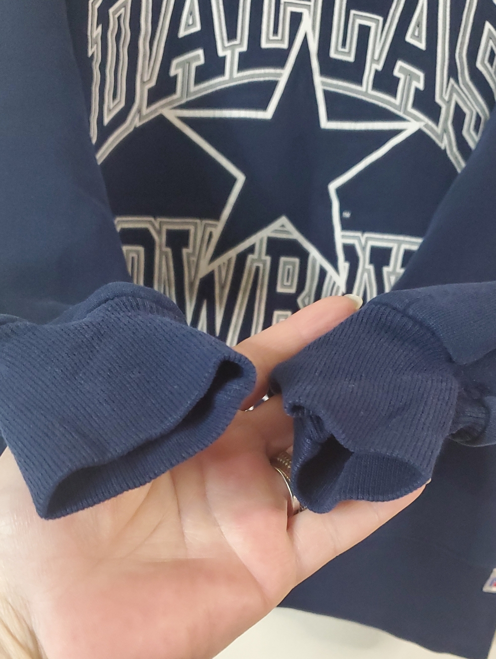 Vintage 90s Russell Athletic Dallas Cowboys Crewneck Sweatshirt Size Med Y2K - Picture 7 of 14